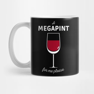 Mega pint wine glass Women Men Mug